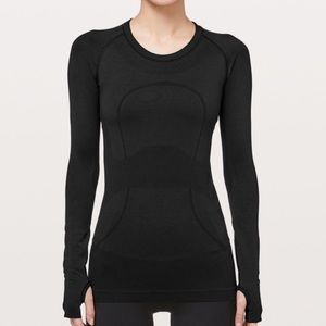 Lulu lemon Swifty Tech Long Sleeve: Black